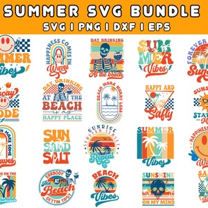 Summer SVG | Beach SVG | Retro Summer SVG | Summer Clipart | Summer Quotes Svg | Summer T shirt | Commercial Use | Boho Hippie Svg | Cricut