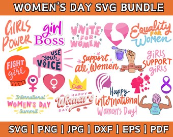 Women's Day SVG Bundle: Girl Power Graphics (Digital Download)