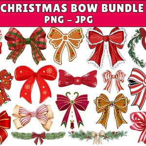 Christmas Coquette PNG Bundle, Retro Christmas Png, Christmas Coquette Bow Png, Merry Christmas Png, Santa Png, Christmas Bow Png