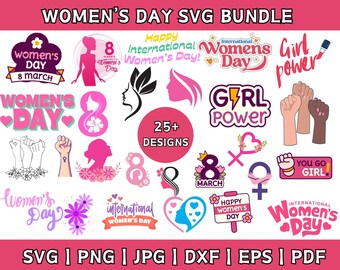 Women's Day SVG Bundle: Girl Power Designs (Digital Download)