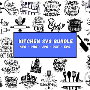 Kitchen Svg Bundle, Funny Kitchen Sign Svg, Baking Svg, Kitchen Towel Svg, Pot Holder Svg, Chef Svg, Png, Silhouette, Cricut, Cut Files