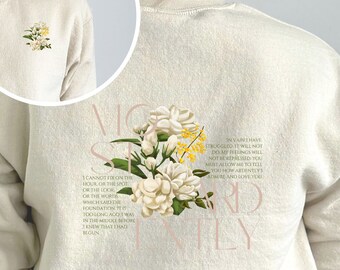 Najbardziej żarliwie kwiatowy wzór z przodu i z tyłu, okrągły dekolt