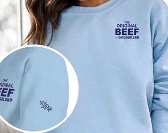 Oryginalna bluza z okrągłym dekoltem w kolorze wołowym *Dostępna z haftem!*