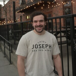 Men&#39;s Catholic t- shirt, Father, St. Joseph, male clothing, Catholic apparel