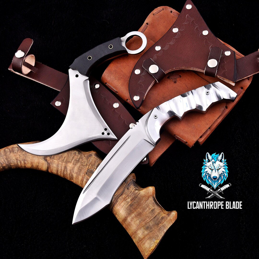 Tekken 8 Victor Chevalier Replica Knives | D2 Steel, Cosplay Prop