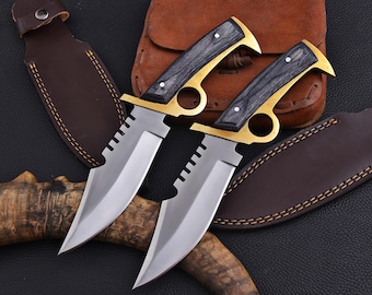 Walking Dead Replica Knife | Leather Sheath | Custom Knife | Movie Knife | Movie Replica Knife | Gift for Him | Christmas Gift | Movie Props
