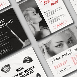 Botox und Filler Instagram Posts, Hautpflege Instagram Vorlagen, Nurse Inector Vorlagen, Botox Vorlagen, Medspa Instagram Post