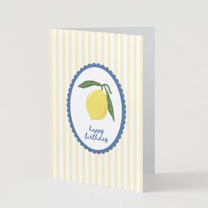 Cartão de Feliz Aniversário Limão