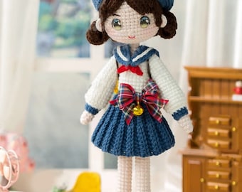 Crochet Doll Pattern, Amigurumi Doll Pattern, PDF In English