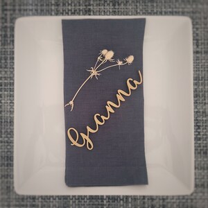 Custom Wooden Place Cards for Weddings - Personalized Name Cards - Elegant Event Table Settings