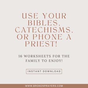Catholic Crossword and Maze Puzzle Activity Worksheets Homeschooling ...