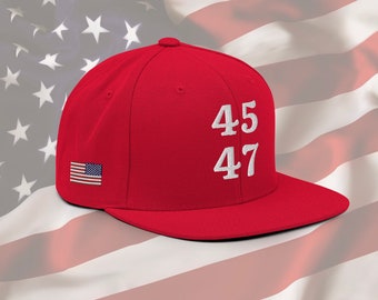 45 47 Trump snapback hoed Donald Trump hoed MAGA hoed 45 47 hoed Make America Great Again President Trump Merchandise MAGA 2024 Trump Merch