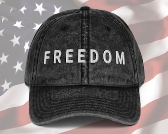 Sombrero de la libertad, sombrero de papá bordado blanco, sombrero patriótico ajustable, justicia para Charlie, héroe estadounidense