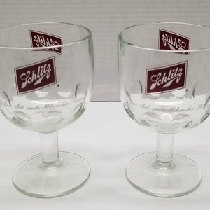 Vintage Schlitz Beer Glasses (2)