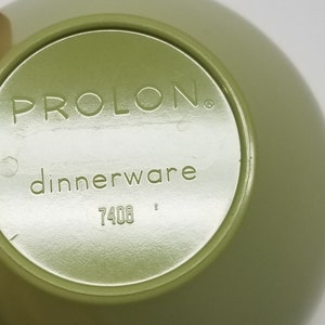 Vintage Prolon Avocado Green Melamine Dinnerware Set: 1970s Coffee Tea ...