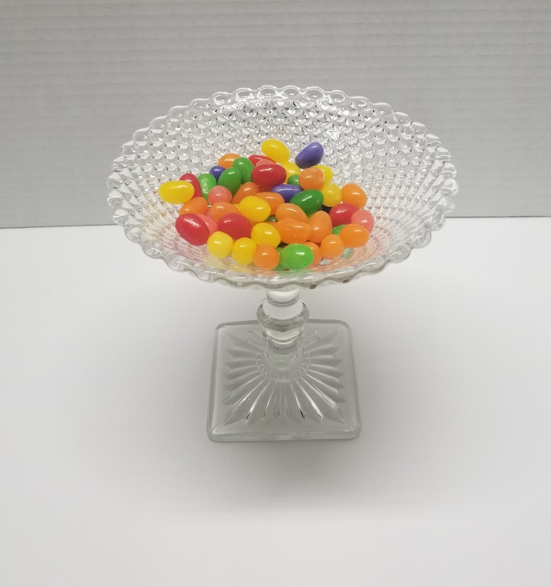 Vintage Miss America Clear Glass Candy or Compote Dish Etsy