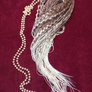 Brown to Beige ombre dreads | Mix of Textured Dreadlocks extensions | Synthetic Double and Single ended dread | DE and SE Handmade dreadlock