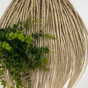 Crochet blonde Dreads extension, DE SE dreadlocks, Synthetic Double Single ended dreadlock extension, Crochet Blonde Viking handmade dreads