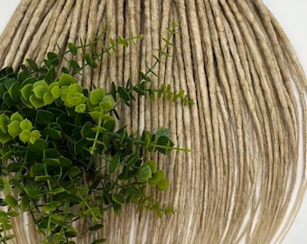 Crochet Blonde Dreadlocks Extensions: Synthetic DE/SE Viking Dreads