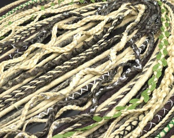 Synthetic Blonde Brown Black Dreadlocks & Braids Extensions: DE/SE Hair Weaves