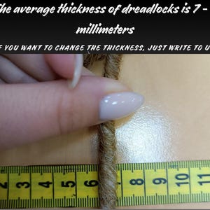 Crochet dreads extensions, Boho blonde dread, synthetic dreadlocks, loc extensions, Double \ Single ended dreadlock image 10