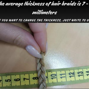 Viking Dreads & braids extensions, synthetic dread, boho dreadlocks, loc extensions, Double \ Single ended dreadlock image 10