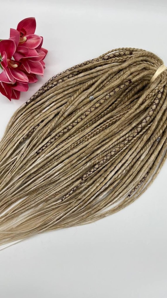Crochet dreads extensions, Boho blonde dread, synthetic dreadlocks, loc extensions, Double \ Single ended dreadlock