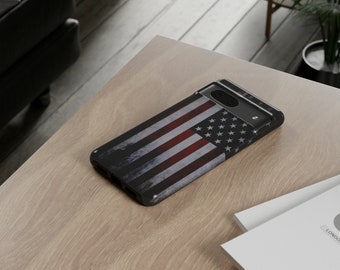 Google Pixel Phone CaseAmerican Flag Distressed USA Old Glory Tough Protective Plus Pixel 7 6 5G