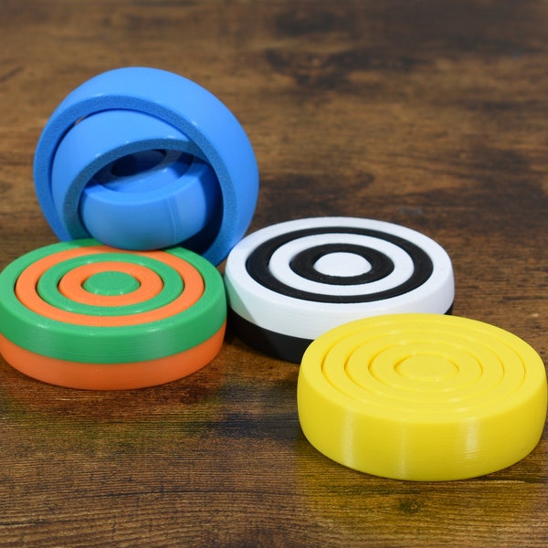 Rotating Rings Fidget Toy - Customizable Colors