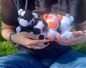 Crochet Sitting Baby Cow, Crochet Cow, Stuffed Cow, Cow Toy, Cow Plushie, Themed Cow Plushies, Cow Toy, Sitting Cow Plush