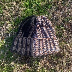 Crochet Ribbed Beanie, Crochet Beanie, Handmade Beanie, Crochet Hat