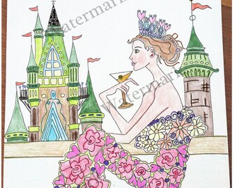 Queen of Her Castle Digital Art Download Printable