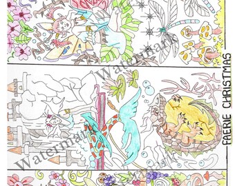 Faerie Christmas Digital Art Download Printable