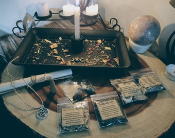 Ritual Candle Spell Kit - Complete and Easy! - Step by Step Instructions - Perfect for Beginner Witch or Experienced Practitioner!