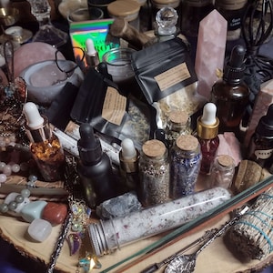 Intuitive Mystery Witch Kit~!  Beginner, Experienced, Advanced -- Altar Items • Candles • Oils • Herbs • Crystals • Incense • And more!