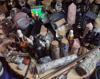 Intuitive Mystery Witch Kit~!  Beginner, Experienced, Advanced -- Altar Items • Candles • Oils • Herbs • Crystals • Incense • And more!