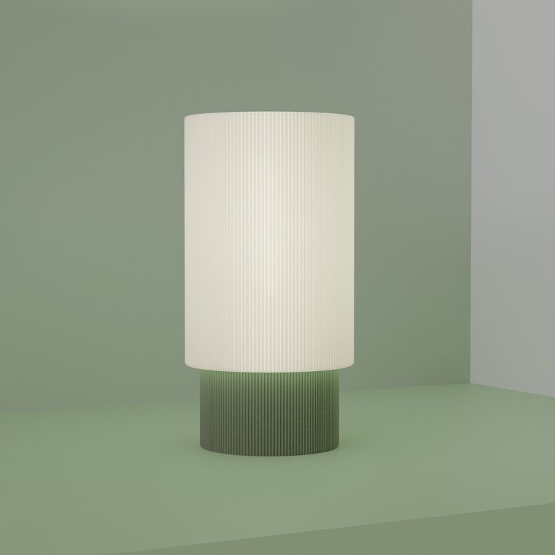 bamboo lamp in green color