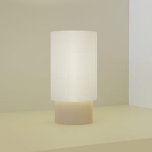 bamboo lamp in beige color