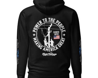 Power To The People Lineman Hoodie