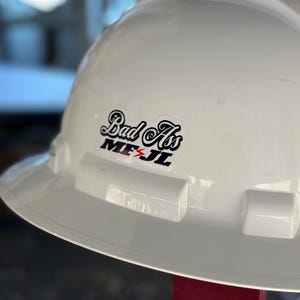 Bad Ass MFJL Hard Hat Sticker