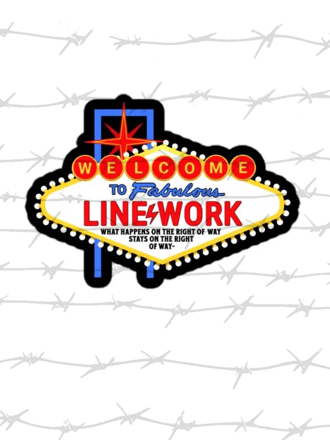 Working Line Sticker Linework Vinyl Sticker - Etsy