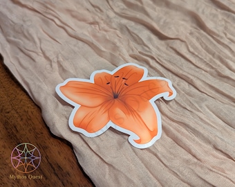 Lily Die Cut Vinyl Stickers