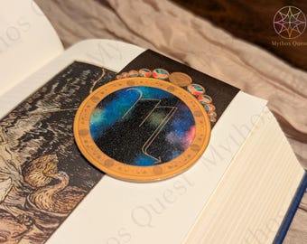 Scorpio Zodiac Bookmark: Handmade Magnetic Bookmark with Birthstone