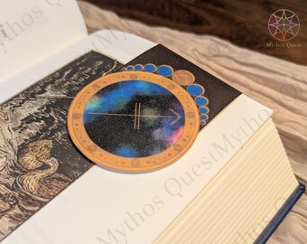 Sagittarius Zodiac Bookmark: Handmade Magnetic Bookmark with Birthstone