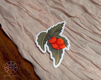 Holly Die Cut Vinyl Stickers