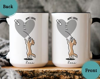 Personalized Dog Mom Mug, Custom Pet Mug With Name, Gift For New Dog Mom, First Time Mom Dog Lover Gift, Mother's Day Coffee Cup