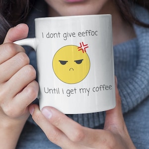 Presente para ela/ele | Presente para amantes de café | caneca de café | Caneca de cerâmica irritada engraçada, 11 onças
