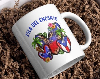 Puerto Rico Mug - Boricua Isla del Encanto Gift