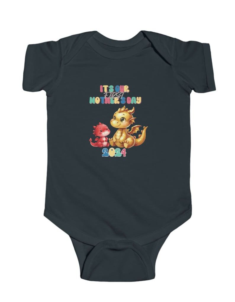 2024 Mommy and Me Set, First Mother's day gift, dragon baby matching shirt, baby shirt, mom Tshirt, new born, dragon year, teeshirt mama image 3