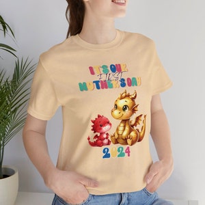 2024 Mommy and Me Set, First Mother's day gift, dragon baby matching shirt, baby shirt, mom Tshirt, new born, dragon year, teeshirt mama image 7